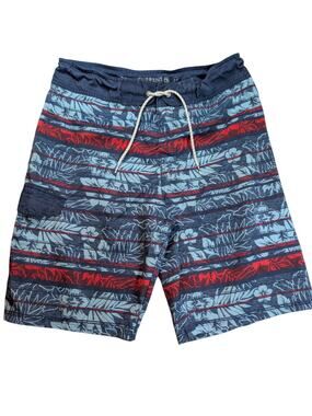 Ocean Current Swim Trunks Board Shorts, Cargo Shorts Size 34 Drawstrings